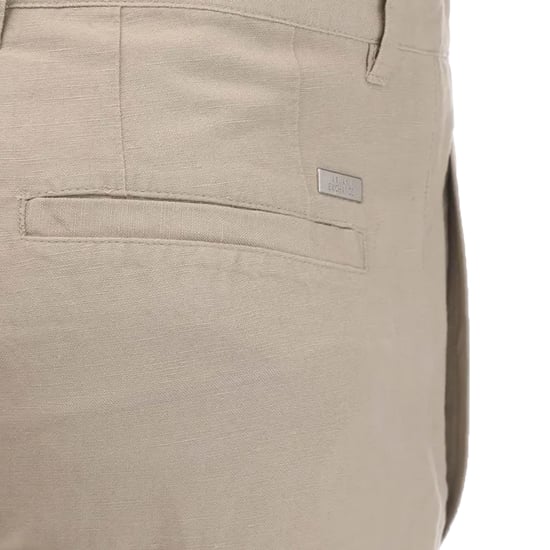 Armani Exchange Shorts i linne-rayon twill för herrar (Beige) - Image 3