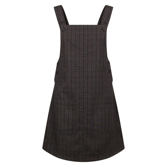 Trespass Womens/Ladies Twirl Casual Dress (Dark Grey/Check) - Image 1
