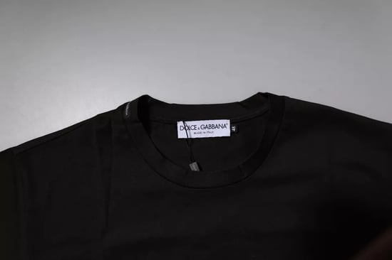 Kortärmad T-shirt med rund hals - Image 5