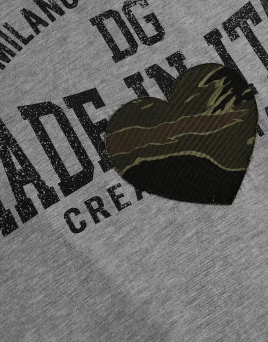 Made In Italy T-shirt Grå Camo Hjärta - Image 4
