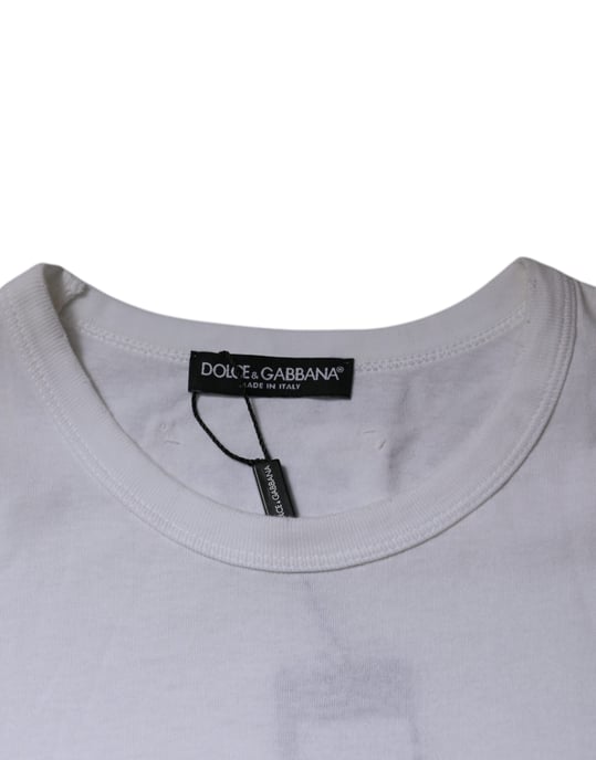 Kortärmad T-shirt med rund hals och patchdetaljer - Image 6