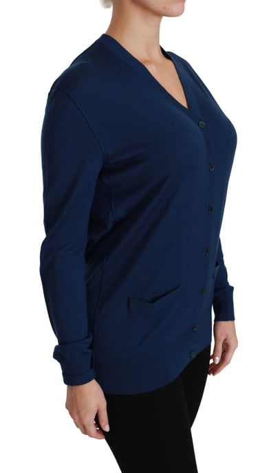 Vneck Merino Wool Cardigan - Image 2