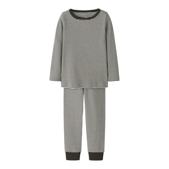 Name It Meisjes pyjama set nmnnightset stripe zwart/wit - Image 1