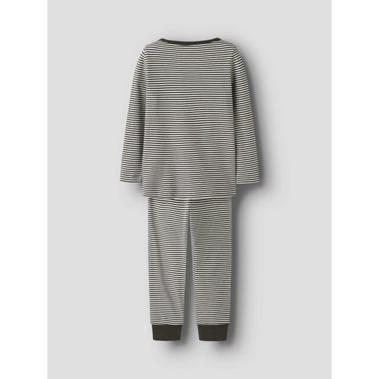 Name It Meisjes pyjama set nmnnightset stripe zwart/wit - Image 5