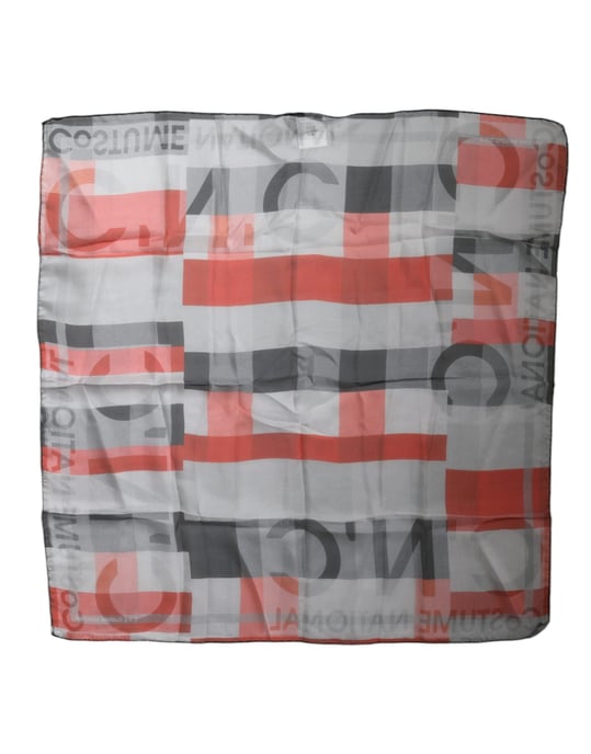 Zijden Sjaal met Geometrische Print - Image 1