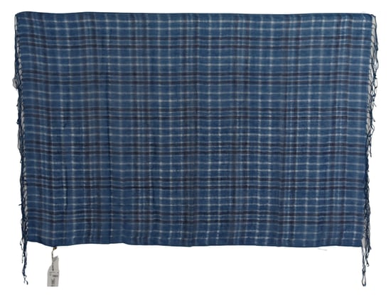 Linnehalsduk Rutig Mönster Med Fringer - Image 4