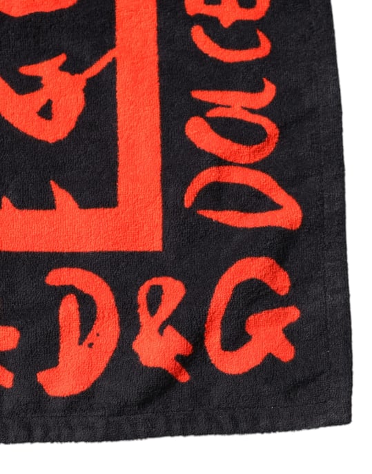 Silk Scarf Red Logo Print - Image 3