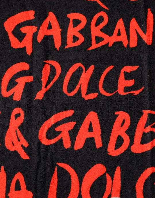 Silk Scarf Red Logo Print - Image 4