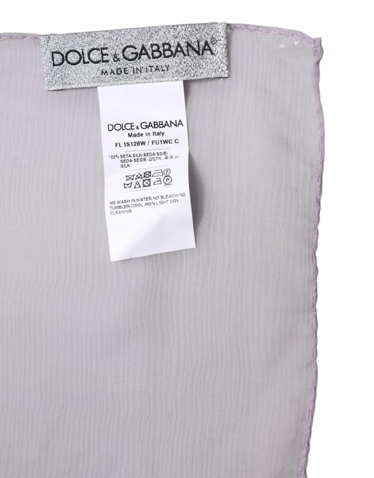 Lightweight Silk Scarf Lavender - Image 6