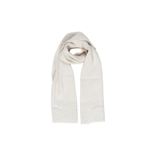 Witte Gebreide Sjaal met Textuurpatroon - Image 3