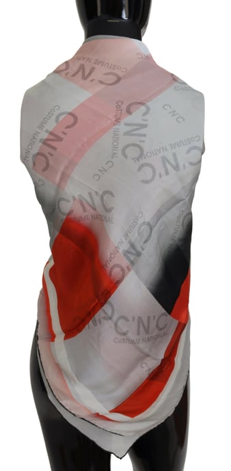Silk Scarf Geometric Pattern - Image 2