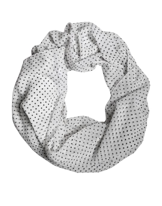 Polka Dot Silk Scarf - Image 1