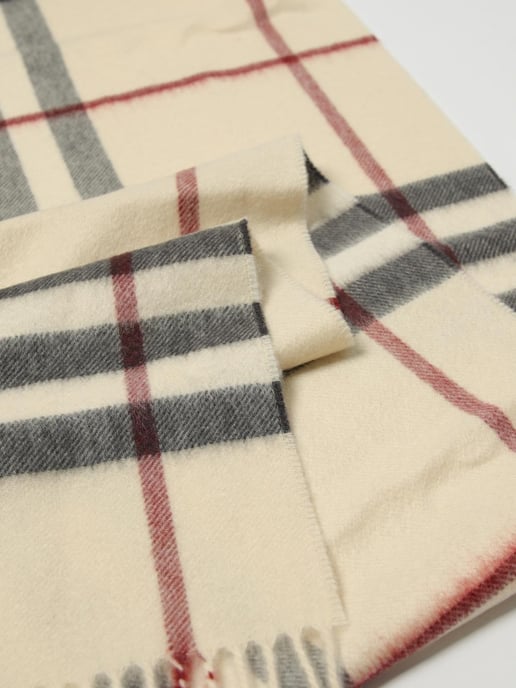 Check Pattern Wool Scarf - Image 4
