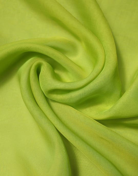 Silk Scarf Lime Green Accessory - Image 5