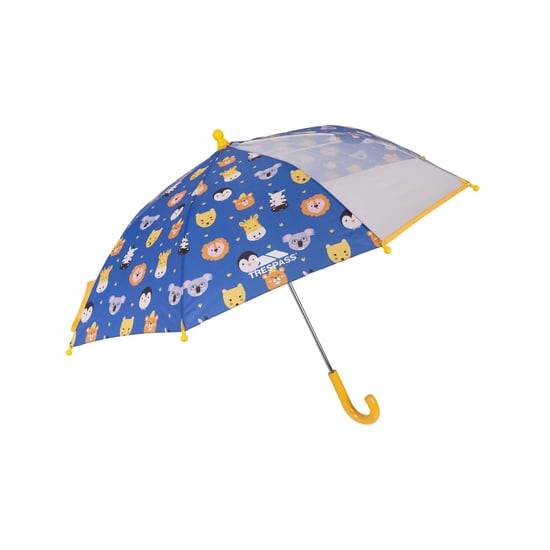 Trespass Kinder/Kinder Drizzle Stokparaplu met dierenprint (Blauw/Geel/Multikleurig) - Image 2