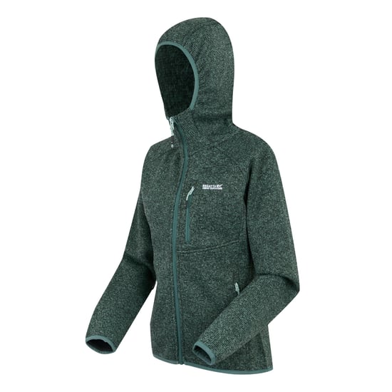 Regatta Womens/Ladies Newhill Hooded Fleece Jacket (Green Haze) - Image 3