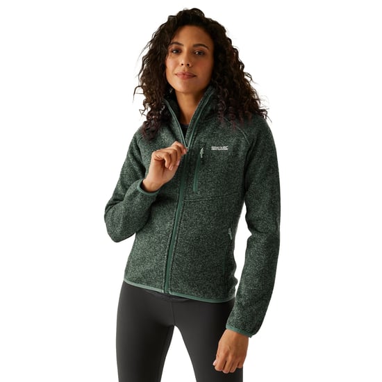 Regatta Womens/Ladies Newhill Hooded Fleece Jacket (Green Haze) - Image 5
