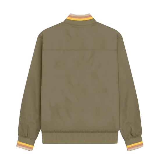 Lambretta Mens Monkey Triple Tipped Jacket (Khaki/Gold/Tobacco/Cream) - Image 2