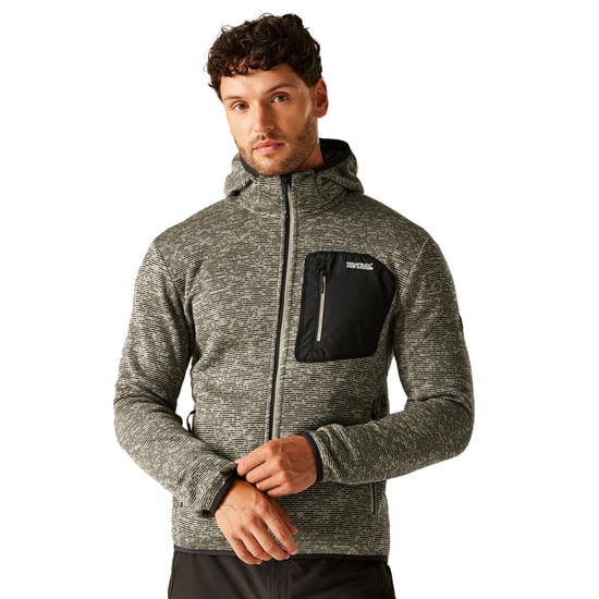 Regatta Heren Newhill Marl Full Zip Fleecejack (Abbeystone) - Image 4