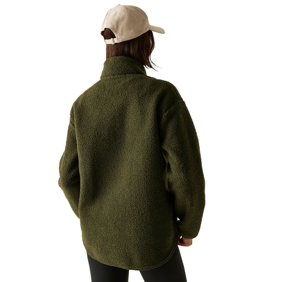 Regatta Dames/Dames Frankie Borg Quarter Zip Fleece Top (Donkere Khaki) - Image 4