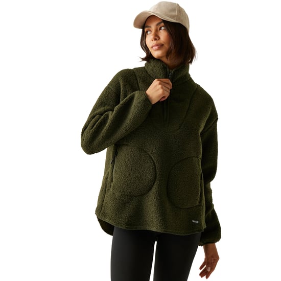 Regatta Dames/Dames Frankie Borg Quarter Zip Fleece Top (Donkere Khaki) - Image 5