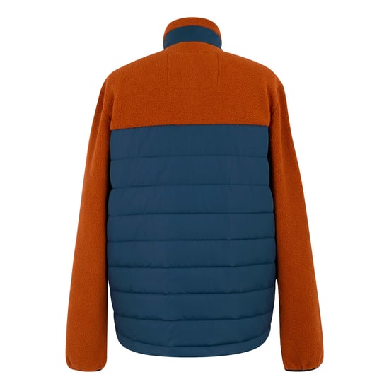 Regatta Mens Frankie Borg Full Zip Hybrid Jacket (Potters Clay/Moonlight Denim) - Image 2