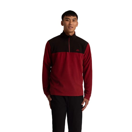 Trespass Heren Curtiston AT100 Fleece Top (Merlot) - Image 4