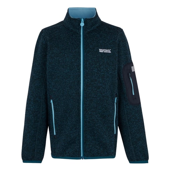 Regatta Childrens/Kids Newhill Full Zip Fleece Jacket (Moroccan Blue/Nordic Blue) - Image 1