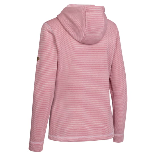 Trespass Dames/Dames Rootless Stripe Marl AT200 Fleecejack (Roze waas) - Image 2
