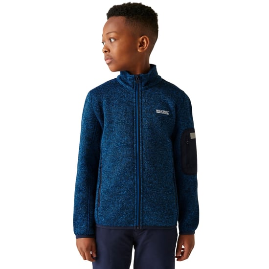 Regatta Kinder/Kinder Newhill Fleecejas met volledige rits (Snorkelblauw/Navy) - Image 4