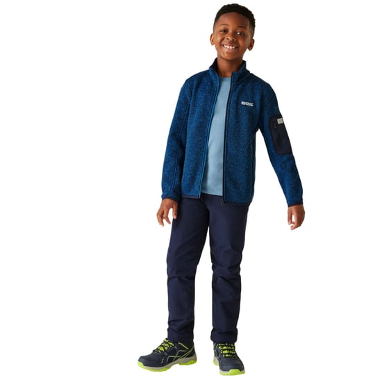 Regatta Kinder/Kinder Newhill Fleecejas met volledige rits (Snorkelblauw/Navy) - Image 6
