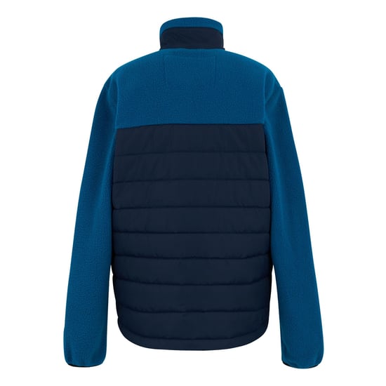 Regatta Mens Frankie Borg Full Zip Hybrid Jacket (Navy/Snorkel Blue) - Image 2
