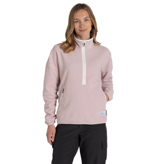 Craghoppers Dames/Dames CO2 Renu Technology Half Zip Fleece Top (Dusky Anjer) - Image 3