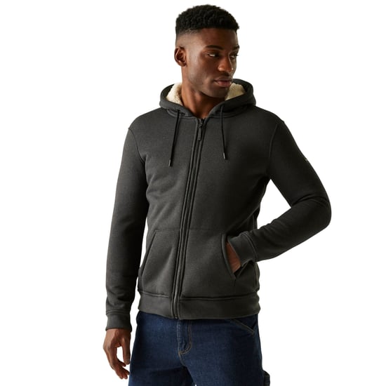 Regatta Heren Naddle Fleece Full Zip Hoodie (Zwart) - Image 4