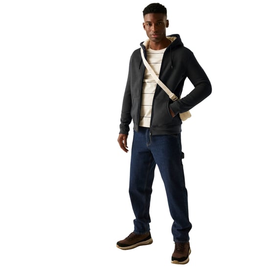 Regatta Heren Naddle Fleece Full Zip Hoodie (Zwart) - Image 6