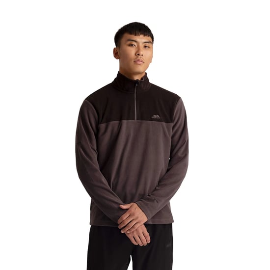 Trespass Heren Curtiston AT100 Fleece Top (Donkergrijs) - Image 4