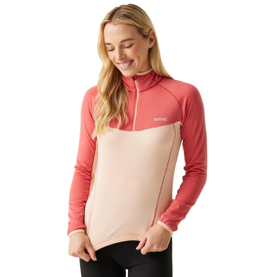 Regatta Dames/Dames Hepley Fleece (Mineraal Rood/Perzik Parfait Marl) - Image 3