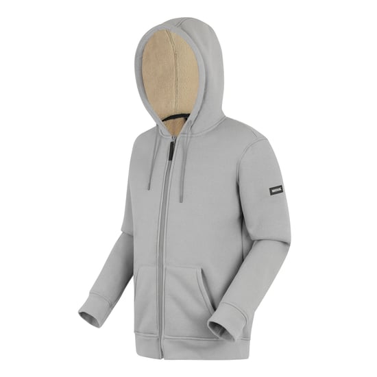 Regatta Mens Naddle Fleece Full Zip Hoodie (Grey Marl) - Image 3