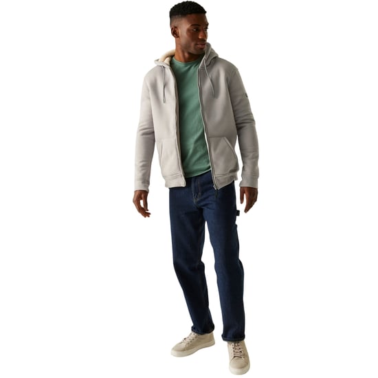Regatta Mens Naddle Fleece Full Zip Hoodie (Grey Marl) - Image 6