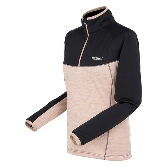 Regatta Dames/Dames Hepley Fleece (Zwart/Warme taupe gemêleerd) - Image 3
