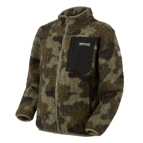 Regatta Kinder/Kids Frankie Full Zip Fleecejack (Olijfnacht) - Image 3