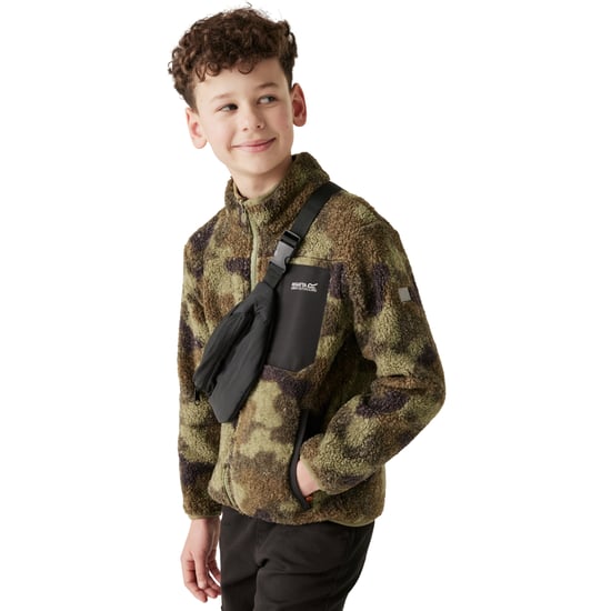 Regatta Kinder/Kids Frankie Full Zip Fleecejack (Olijfnacht) - Image 4
