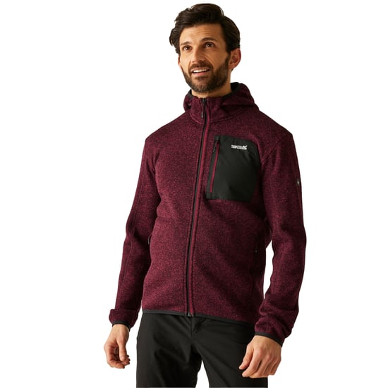 Regatta Heren Newhill Marl Full Zip Fleecejack (Donker kastanjebruin) - Image 4