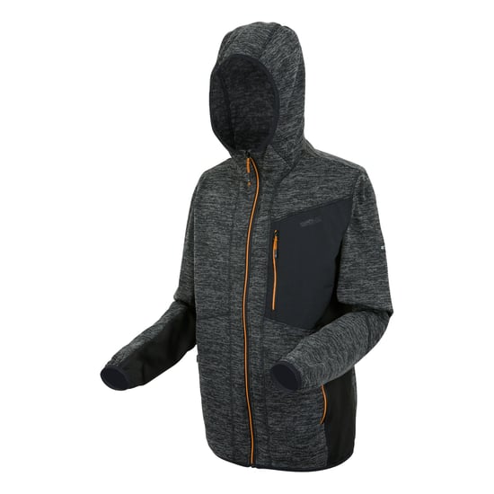 Regatta Heren Alven Full Zip Fleecejack (As Marl/Zwart/Vos) - Image 3