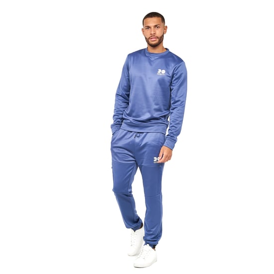 Crosshatch Heren Langtons Crew Neck Track Top (Blauw Indigo) - Image 4