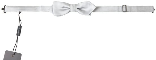White Silk Bow Tie Ft3790 - Image 1
