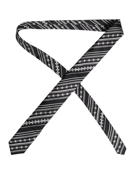 Zijde Stropdas Geometrisch Patroon - Image 3