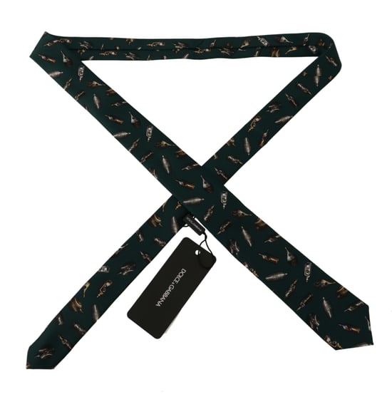 Bottle Print Silk Tie - Image 2