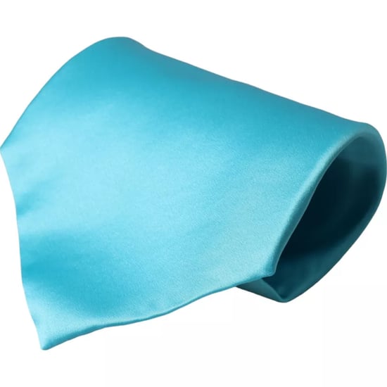Silk Necktie Turquoise Solid - Image 1
