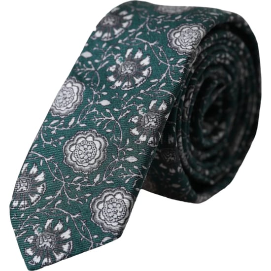 Floral Slim Tie Modelfloral - Image 1
